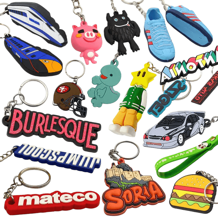 Custom 2D PVC Keychain Manufacturer In China (1)