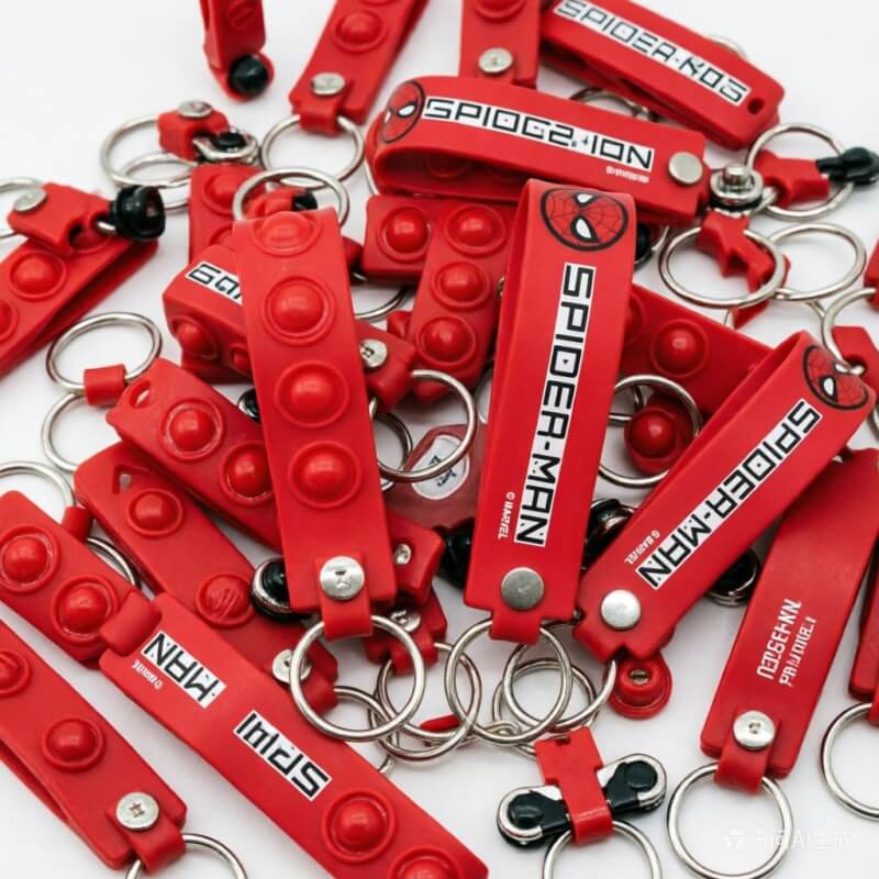 Customised Pop It Keychain Mass Production Images